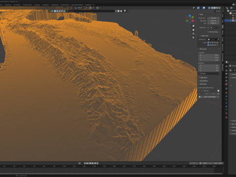 Indonesia Terrain Map Modèle 3D