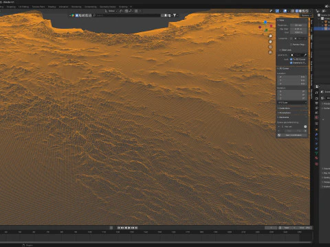 Iran Terrain Map 3D Model