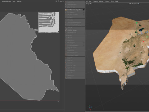 Iraq Terrain Map 3D Model