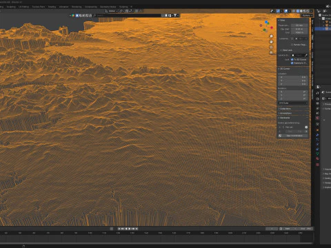 Ireland Terrain Map 3D Model