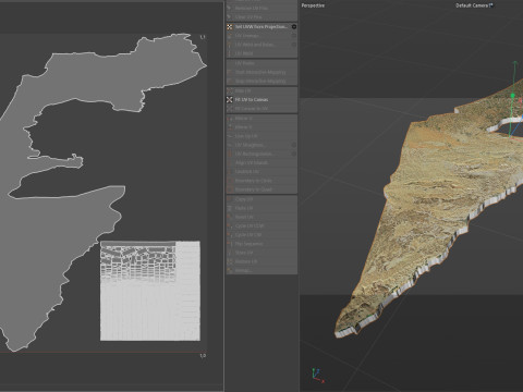 Israel Terrain Map 3D Model