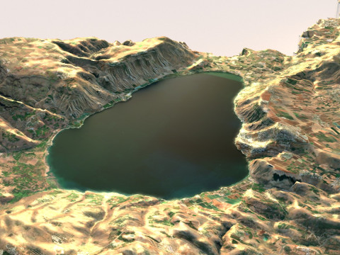 Israel Terrain Map 3D Model
