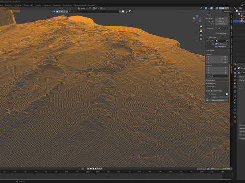 Israel Terrain Map 3D Model