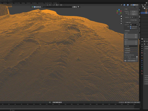 Israel Terrain Map 3D Model