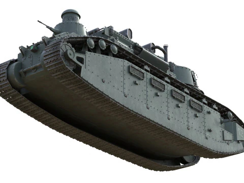 Char 2C Heavy Tank 3D Model