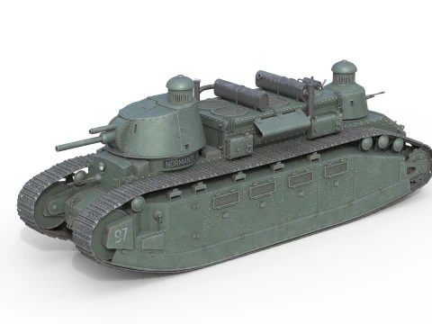 Char 2C Heavy Tank 3D Model