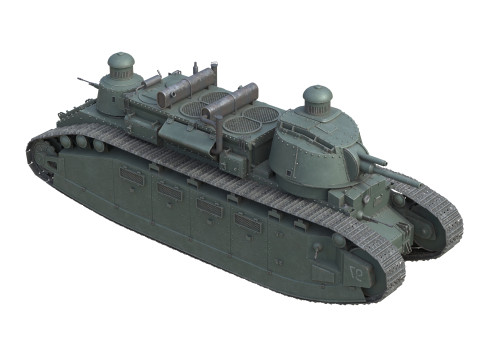 Char 2C Heavy Tank 3D 모델