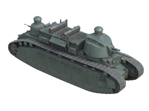 Char 2C Heavy Tank 3D Model