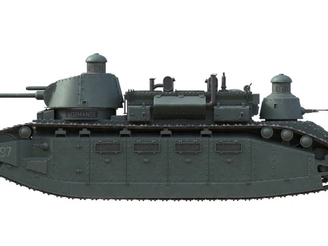 Char 2C Heavy Tank 3D Model