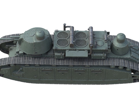 Char 2C Heavy Tank 3D 모델