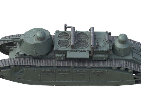 Char 2C Heavy Tank 3D Model