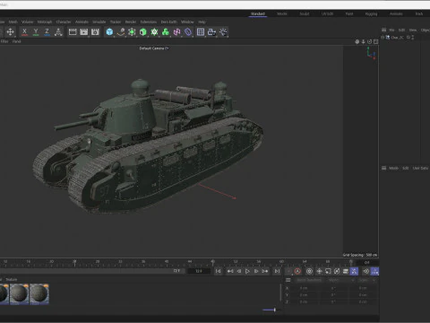 Char 2C Heavy Tank 3D Model