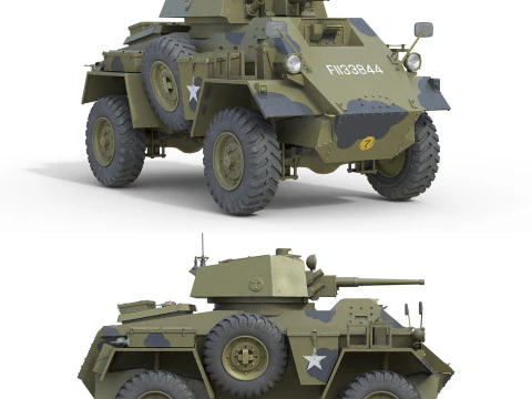 Auto blindata Humber Modello 3D