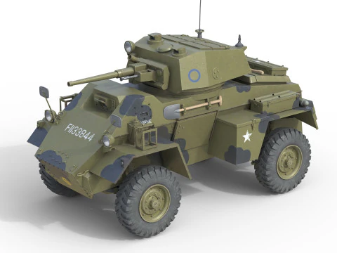 Humber Armoured Car 3D Model
