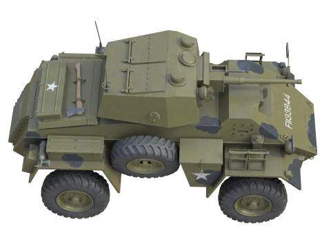 Humber Armoured Car 3D Model