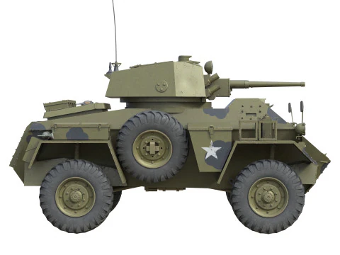 Humber Armoured Car 3D Model