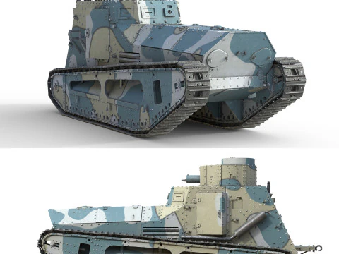 Carro armato leggero LK II Modello 3D