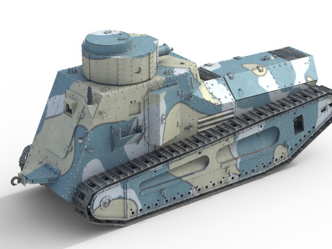 LK II Light Tank Modello 3D