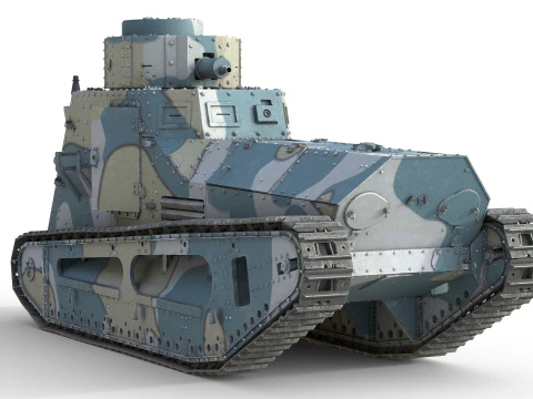 LK II Light Tank 3D Model