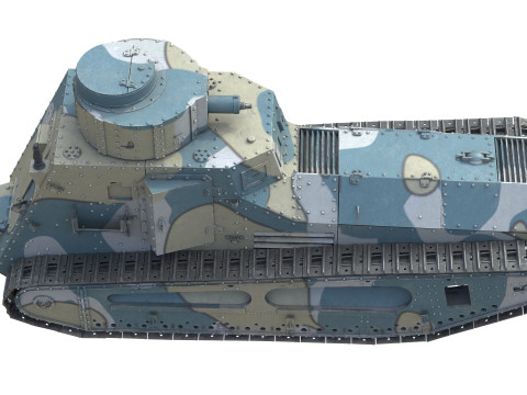 LK II Light Tank Modello 3D