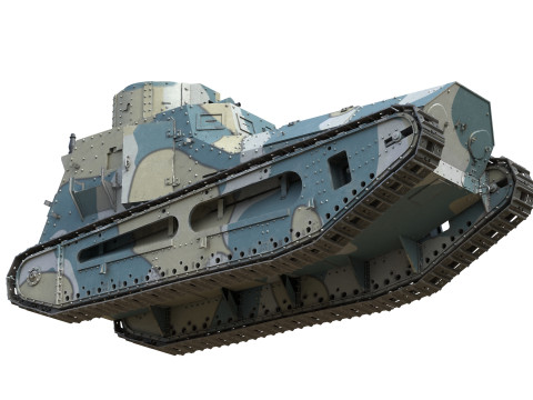 LK II Light Tank Modello 3D