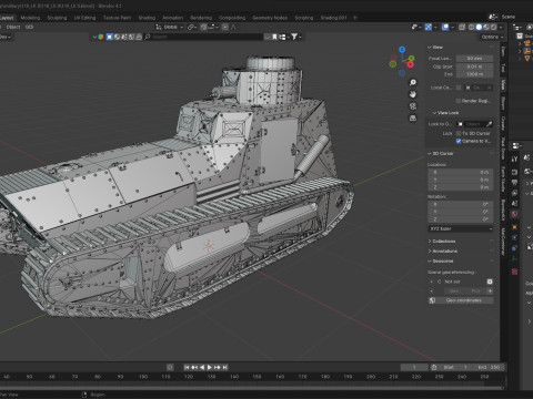 LK II Light Tank Modello 3D