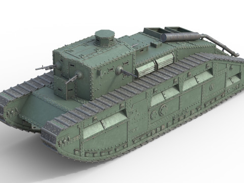 Medium Mark C Medium tank 3D Model
