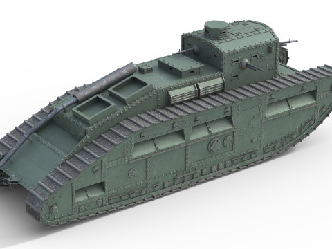 Medium Mark C Medium tank 3D Model