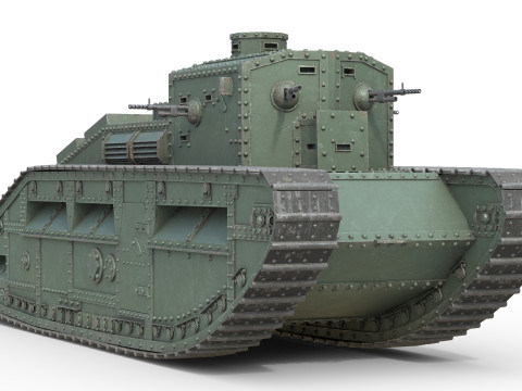 Medium Mark C Medium tank 3D Model