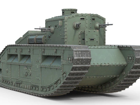 Medium Mark C Medium tank 3D Model