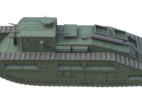 Medium Mark C Medium tank 3D Model
