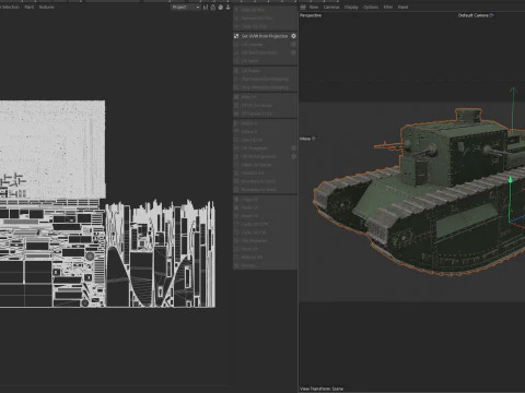 Medium Mark C Medium tank 3D Model