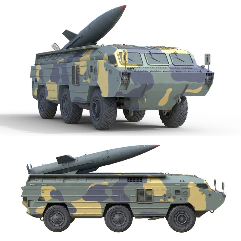 OTR 21 Tochka Tactical Ballistic Missile 3D Model .c4d .max .obj .3ds .fbx .stl .blend 