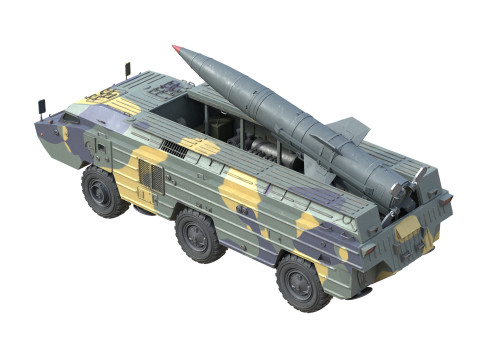 OTR 21 Tochka Tactical Ballistic Missile 3D मॉडल