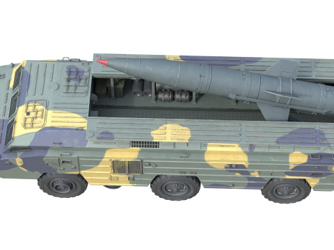 OTR 21 Tochka Tactical Ballistic Missile 3D मॉडल
