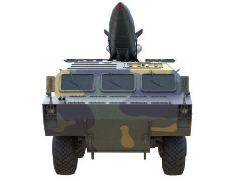 OTR 21 Tochka Tactical Ballistic Missile 3D मॉडल