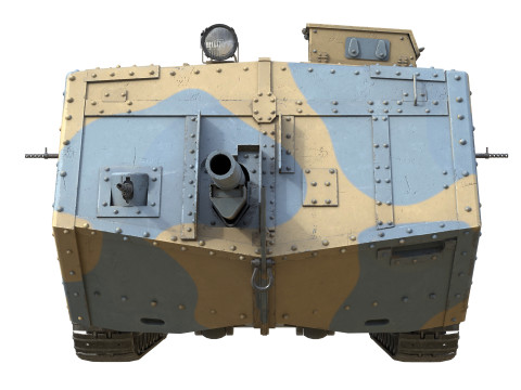 Saint Chamond Heavy Tank 3D 모델
