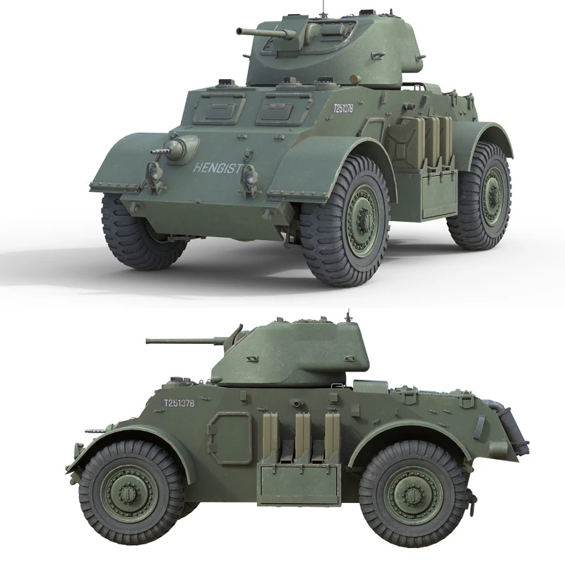 T17E1 Staghound Armored Car 3D Model .c4d .max .obj .3ds .fbx .stl .blend 