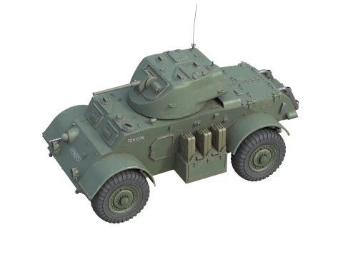 T17E1 Staghound Armored Car 3D Model