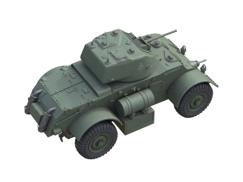 T17E1 Staghound Armored Car 3D Model