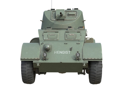 T17E1 Staghound Armored Car Model 3D