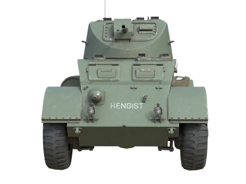 T17E1 Staghound Armored Car 3D Model