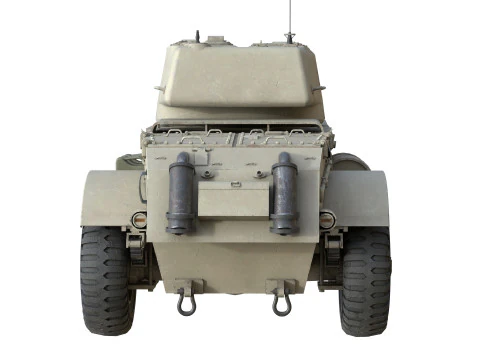 T17E1 Staghound Armored Car 3D Model