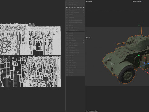 T17E1 Staghound Armored Car Model 3D