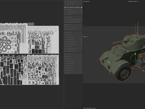 T17E1 Staghound Armored Car 3D Model