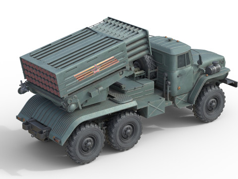 Tornado G Multiple Launch Rocket System Model 3D