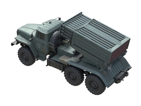 Tornado G Multiple Launch Rocket System 3D Model