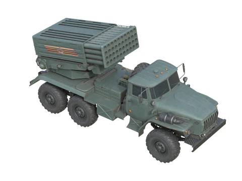 Tornado G Multiple Launch Rocket System 3D Model