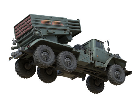Tornado G Multiple Launch Rocket System Model 3D