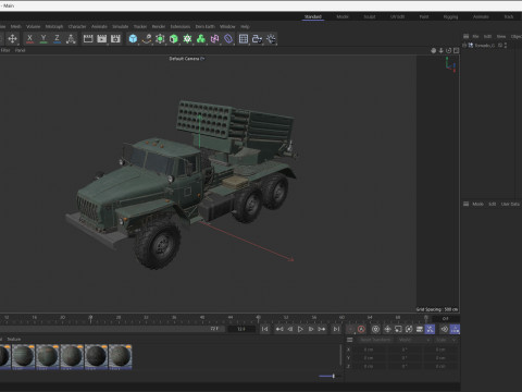 Tornado G Multiple Launch Rocket System Model 3D